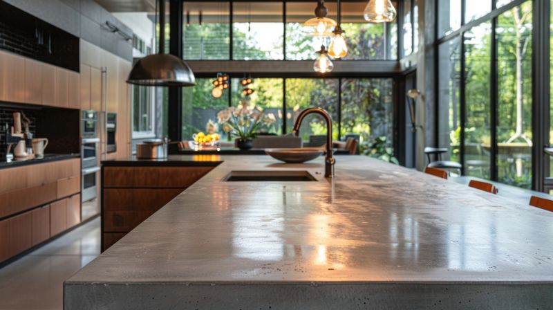 Concrete Countertop Pouring in Sonoma County, CA