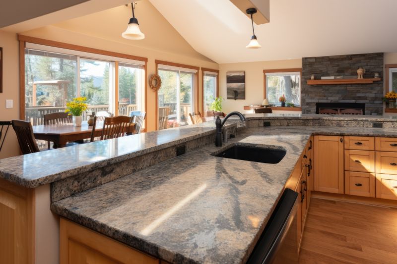 Granite Slab Installation in Sonoma County, CA
