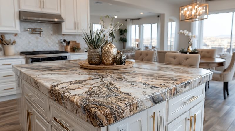 Granite Slab Installation in Lake County, IL